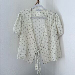 Senlis Yellow & Pink Floral Cottage Blouse